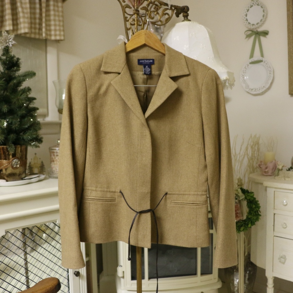 Tan Ann Taylor Blazer